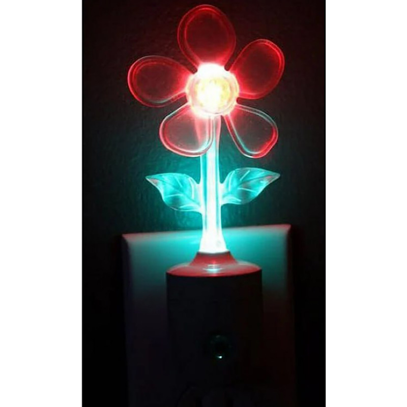 چراغ خواب طرح گل سنسور دار