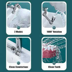 سر شیر آب چرخشی مدل بازویی جنس استیل مدل Metal