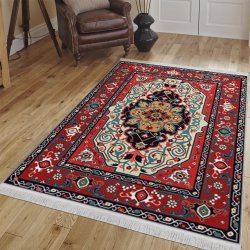 فرش مخمل نادی طرح سنتی کد o164