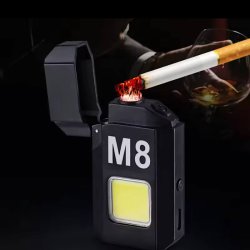 فندک شارژی المنتی چراغ دار